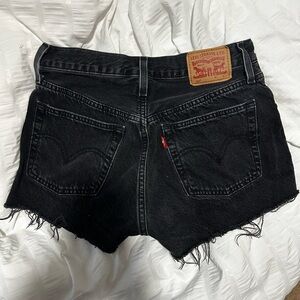 Black Levi’s 501 High Rise Shorts